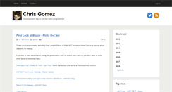 Desktop Screenshot of chrisgomez.com